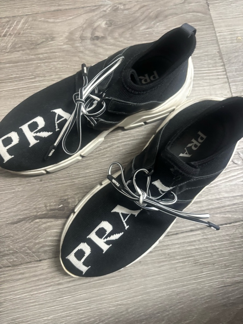 Prada Black Sock Sneakers - Picture 2 of 5
